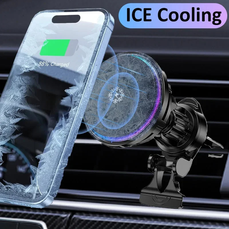 Auto Cooling Magnetic Wireless Car Charger 30W